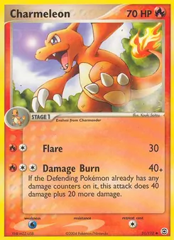 Charmeleon card from FireRed & LeafGreen, number 31/112