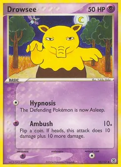 Drowzee card from FireRed & LeafGreen, number 32/112