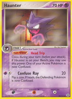 Haunter card from FireRed & LeafGreen, number 34/112