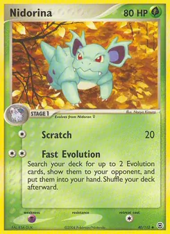 Nidorina card from FireRed & LeafGreen, number 40/112