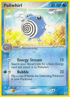 Poliwhirl card from FireRed & LeafGreen, number 46/112