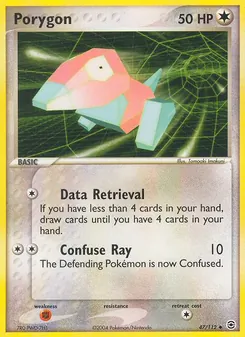 Porygon card from FireRed & LeafGreen, number 47/112
