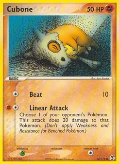 Cubone card from FireRed & LeafGreen, number 60/112