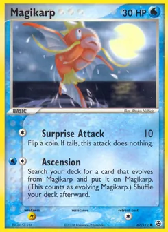 Magikarp card from FireRed & LeafGreen, number 67/112