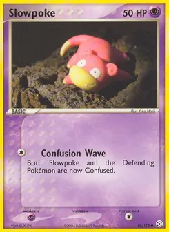 Slowpoke card from FireRed & LeafGreen, number 80/112