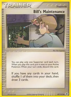 Bill's Maintenance card from FireRed & LeafGreen, number 87/112