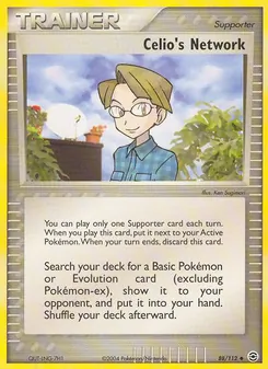 Celio's Network card from FireRed & LeafGreen, number 88/112