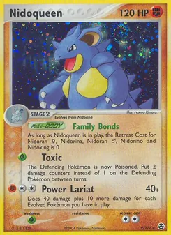 Nidoqueen card from FireRed & LeafGreen, number 9/112
