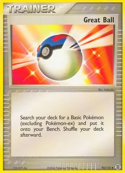 Great Ball card from FireRed & LeafGreen, number 92/112