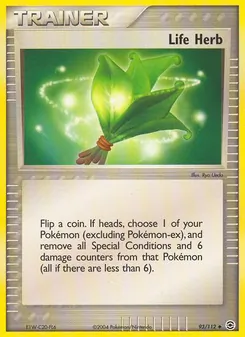 Life Herb card from FireRed & LeafGreen, number 93/112