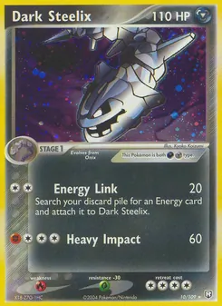 Dark Steelix card from Team Rocket Returns, number 10/109