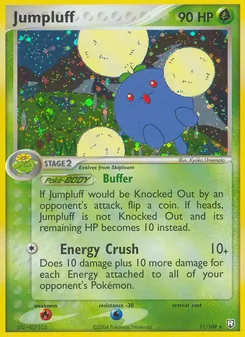 Jumpluff card from Team Rocket Returns, number 11/109