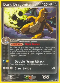 Dark Dragonite card from Team Rocket Returns, number 15/109