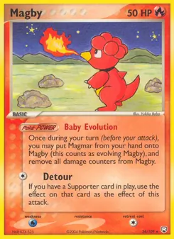 Magby card from Team Rocket Returns, number 24/109