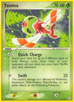 Yanma card from Team Rocket Returns, number 28/109