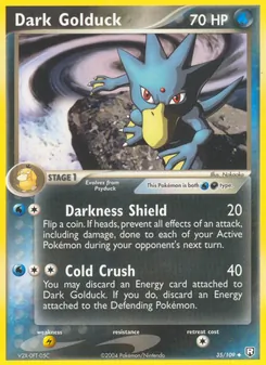 Dark Golduck card from Team Rocket Returns, number 35/109