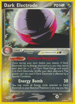 Dark Electrode card from Team Rocket Returns, number 4/109