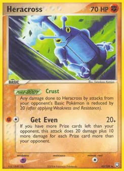 Heracross card from Team Rocket Returns, number 43/109