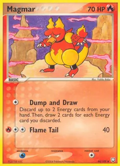 Magmar card from Team Rocket Returns, number 44/109