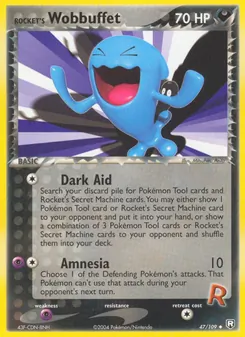 Rocket's Wobbuffet card from Team Rocket Returns, number 47/109