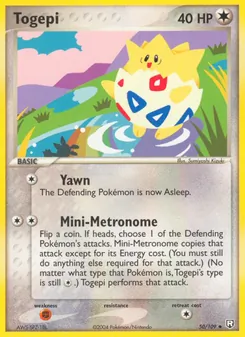 Togepi card from Team Rocket Returns, number 50/109