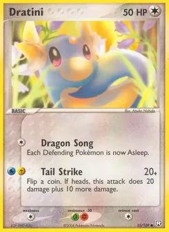 Dratini card from Team Rocket Returns, number 53/109