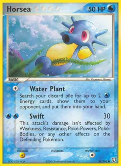 Horsea card from Team Rocket Returns, number 58/109