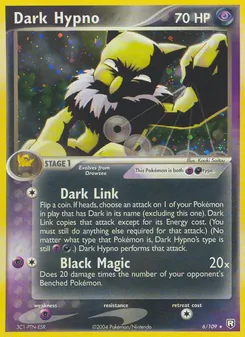 Dark Hypno card from Team Rocket Returns, number 6/109