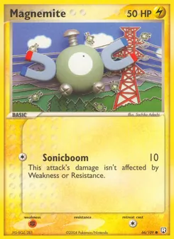 Magnemite card from Team Rocket Returns, number 66/109