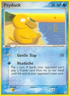 Psyduck card from Team Rocket Returns, number 70/109