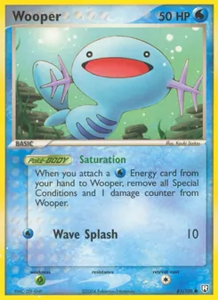 Wooper card from Team Rocket Returns, number 81/109