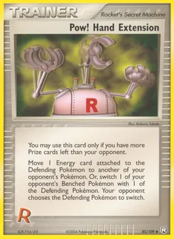 Pow! Hand Extension card from Team Rocket Returns, number 85/109