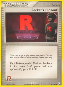 Rocket's Hideout card from Team Rocket Returns, number 87/109