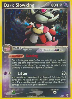 Dark Slowking card from Team Rocket Returns, number 9/109