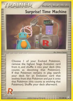 Surprise! Time Machine card from Team Rocket Returns, number 91/109