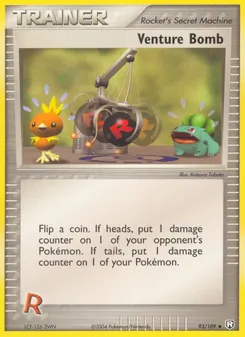 Venture Bomb card from Team Rocket Returns, number 93/109