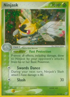 Ninjask card from Deoxys, number 13/107
