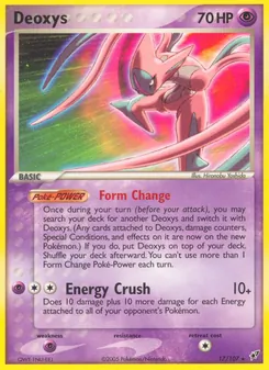 Deoxys card from Deoxys, number 17/107