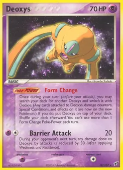 Deoxys card from Deoxys, number 18/107