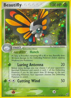 Beautifly card from Deoxys, number 2/107