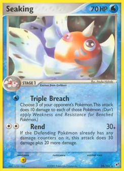 Seaking card from Deoxys, number 24/107