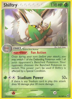 Shiftry card from Deoxys, number 25/107