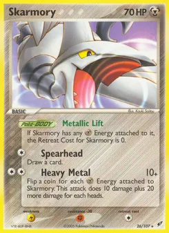 Skarmory card from Deoxys, number 26/107