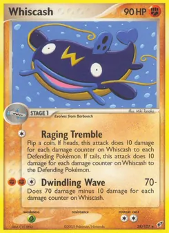 Whiscash card from Deoxys, number 28/107