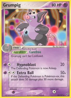 Grumpig card from Deoxys, number 32/107