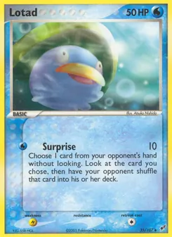 Lotad card from Deoxys, number 35/107