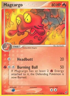 Magcargo card from Deoxys, number 37/107