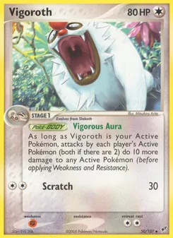 Vigoroth card from Deoxys, number 50/107