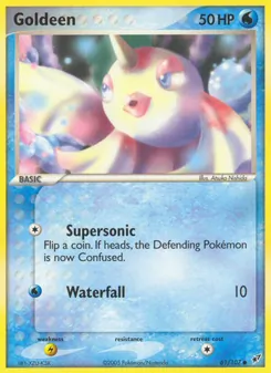 Goldeen card from Deoxys, number 61/107