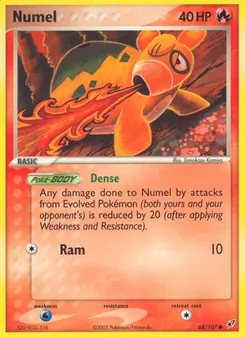 Numel card from Deoxys, number 68/107